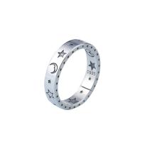 Sterling Silver Finger Ring, 925 Sterling Silver, platinum plated, fashion jewelry & for woman, original color 