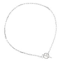 Collar de cadena de plata esterlina, Plata de ley 925, chapado, Joyería & para mujer, más colores para la opción, longitud:37 cm, Vendido por UD