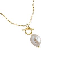 Sterling Silber Perlenkette, 925er Sterling Silber, mit Natürliche kultivierte Süßwasserperlen, plattiert, Modeschmuck & für Frau, keine, Länge:51 cm, verkauft von PC