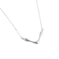 Sterling Silber Schmuck Halskette, 925er Sterling Silber, plattiert, Modeschmuck & für Frau, keine, 24.5x12mm, Länge:47 cm, verkauft von PC
