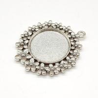 Zinc Alloy Pendant Cabochon Setting, plated Inner Approx 25mm 