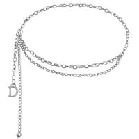 Body Chain Jewelry, Zinc Alloy, silver color plated, fashion jewelry & for woman cm 