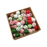 Lackiertes Holz Perlen, Einbrennlack, DIY & gemischt, gemischte Farben, 16mm, ca. 180PCs/setzen, verkauft von setzen