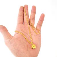 Ожерелье ручной латунные, Латунь, Круглая, плакирован золотом, ювелирные изделия моды & Женский, золотой, длина:45 см, продается PC