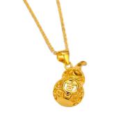 Ожерелье ручной латунные, Латунь, Форма тыквы, плакирован золотом, ювелирные изделия моды & разные стили для выбора & Женский, Золотой, продается PC
