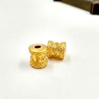 Brass Jewelry Beads, Column, gold color plated, DIY, golden 
