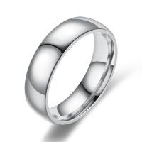 Titanium Steel Finger Ring, plated, Unisex 