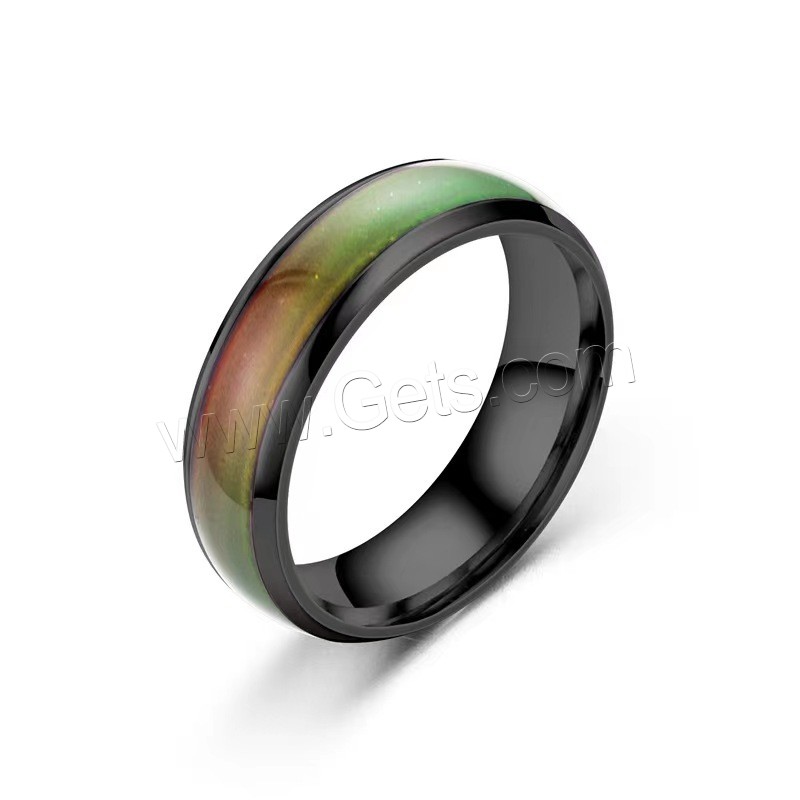 Титан Сталь палец кольцо, титан, Другое покрытие, нефтяное море & Мужская & разный размер для выбора, Много цветов для выбора, продается PC