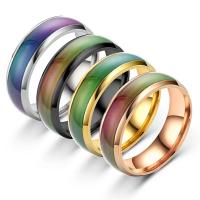 Titanium Steel Finger Ring, plated, oil sea & Unisex 