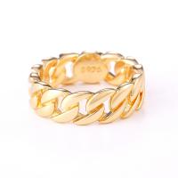 Brass Finger Ring, Geometrical Pattern, plated & for man & hollow 7mm, US Ring 