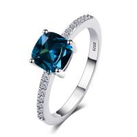Zirkonia Messing Finger Ring, Geometrisches Muster, platiniert, verschiedene Größen vorhanden & Micro pave Zirkonia & für Frau, keine, Größe:6-10, verkauft von PC