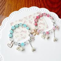 Lampwork Bracelets, with Zinc Alloy, for woman Approx 8.26 Inch 