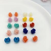 Shell Powder Beads, with Resin, Tulip, Carved, dyed & DIY 7mm, Approx 