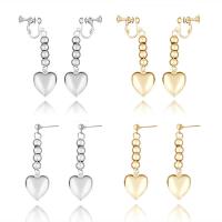 Stainless Steel Drop Earring, 304 Stainless Steel, Heart, plated, fashion jewelry & for woman 15*18mm,55mm,57mm 