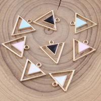 Pendentifs émail, alliage de zinc, triangle, Placage, DIY, plus de couleurs à choisir Vendu par sac