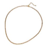 Stainless Steel Chain Necklace, 304 Stainless Steel, with 1.97inch extender chain, fashion jewelry & Unisex 3.5mm Approx 17.72 Inch 