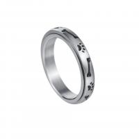 Stainless Steel Finger Ring, 304 Stainless Steel, fashion jewelry & Unisex silver color 