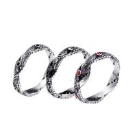 Titanium Steel Finger Ring, polished, Unisex & micro pave cubic zirconia 