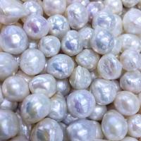 Baroque Cultured Freshwater Pearl Beads, DIY, white, 9-13mm 