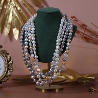 Collar de Perlas Natural de Freshwater, Perlas cultivadas de agua dulce, con 5 extender cadena, Joyería & para mujer, más colores para la opción, 7-8mm, longitud:40 cm, Vendido por UD