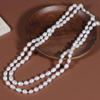 Freshwater Pearl Sweater Chain Necklace, Teardrop, fashion jewelry & multilayer & for woman 8-9mm cm 