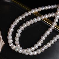 Button Cultured Freshwater Pearl Beads, DIY, white, 8mm Approx 2.5mm cm 