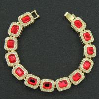Zinc Alloy Rhinestone Bracelets, fashion jewelry & with rhinestone Approx 20 
