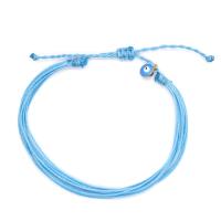Mode créer Bracelets cordon de cire, corde de cire, avec 6cm chaînes de rallonge, fleur, Style bohème & unisexe & réglable, plus de couleurs à choisir, 8mm cm, Vendu par PC