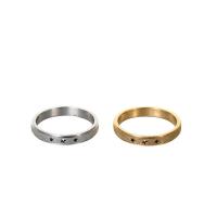 Stainless Steel Finger Ring, 304 Stainless Steel, Star, Vacuum Ion Plating, Unisex & hollow US Ring 