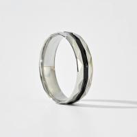 Enamel Stainless Steel Finger Ring, 304 Stainless Steel, Unisex original color, 6mm, US Ring 