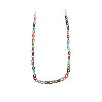 Resin Glasses Chain, fashion jewelry & for woman, multi-colored .5 cm 