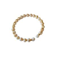 Cultured Freshwater Pearl Brass Bracelet, with Brass, fashion jewelry & for woman, 55mm 