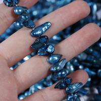 Baroque Cultured Freshwater Pearl Beads, irregular, DIY Peacock Blue, 10-15mmu300110-20mm Approx 0.7mm cm 