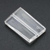 Perle acrylique, rectangle, DIY, transparent Environ 1mm, Vendu par sac