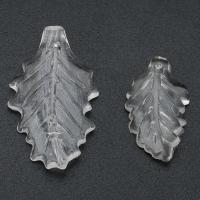 半透明のアクリル ペンダント, アクリル, 葉っぱ, DIY & 異なるサイズの選択, 透明色（例えばガラス）, 穴:約 1mm, 売り手 バッグ