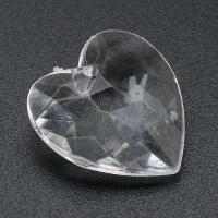 Transparent Acrylic Pendants, Heart, DIY, clear Approx 1mm 