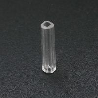 Acryl Schmuck Perlen, Zylinder, DIY, keine, 3x12x3mm, Bohrung:ca. 1.5mm, verkauft von Tasche