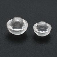 Acrylic Shank Button, Dome, DIY clear Approx 3mm 