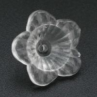 Acryl Korn Kappe, Blume, DIY, klar, 18x17x8mm, Bohrung:ca. 1mm, verkauft von Tasche
