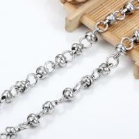 Мода нержавеющей стали ожерелье цепь, Нержавеющая сталь 304, электролизация, DIY, оригинальный цвет продается м