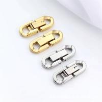 Stainless Steel Interlocking Clasp, 304 Stainless Steel, plated 
