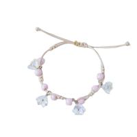 Bracelets en porcelaine, avec corde de cire & chalumeau, Réglable & pour femme, plus de couleurs à choisir Environ 14-20 cm, Vendu par PC