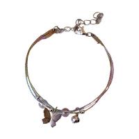 Gemstone Bracelets, Zinc Alloy, with Natural Stone & Polyester, for woman Approx 20 cm 