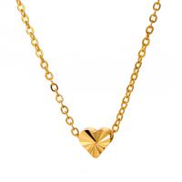 Brass Jewelry Necklace, with 5cm extender chain, Heart, plated, fashion jewelry & for woman .5 cm 