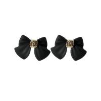 Zinc Alloy Stud Earring, 925 sterling silver post pin, Bowknot, stoving varnish, fashion jewelry & for woman 