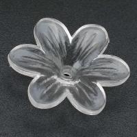 Acryl Korn Kappe, Blume, DIY, klar, 23x25x6mm, Bohrung:ca. 1mm, verkauft von Tasche