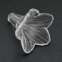 Acryl Korn Kappe, Blume, DIY, klar, 23x22x23mm, Bohrung:ca. 1.5mm, verkauft von Tasche