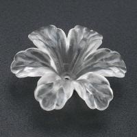 Acryl Korn Kappe, Blume, DIY, klar, 29x31.5x8mm, Bohrung:ca. 1mm, verkauft von Tasche