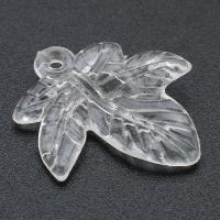 Transparent Acrylic Pendants, Leaf, DIY, clear Approx 1mm 
