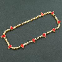 collier de Stras en alliage Zinc, alliage de zinc, bijoux de mode & pour femme & avec strass, plus de couleurs à choisir, Vendu par PC